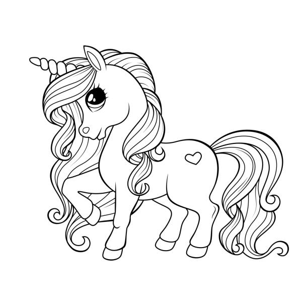 cute pretty horse horse coloring pages