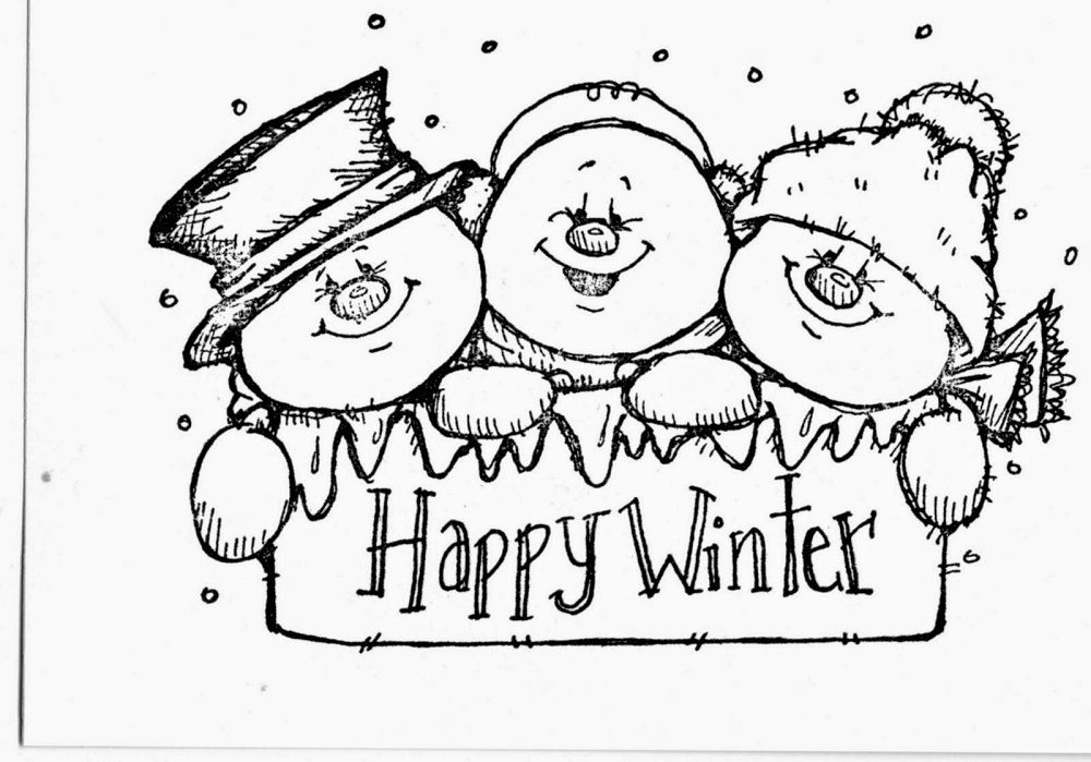 cute printable winter coloring pages