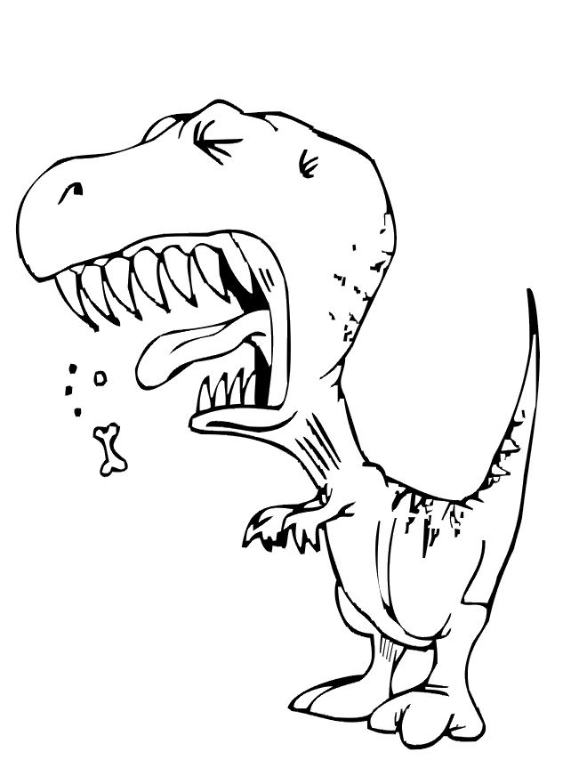 cute t rex cute dinosaur coloring pages