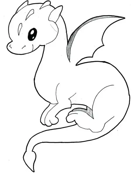 cute water dragon coloring pages