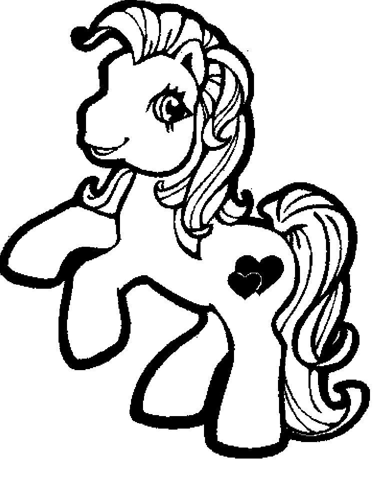 cuties horse coloring pages