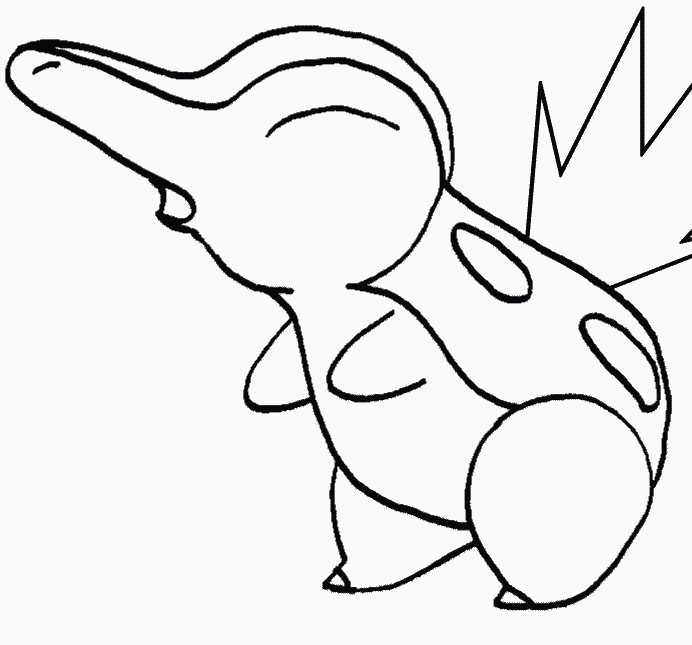 Cyndaquil Coloring Pages