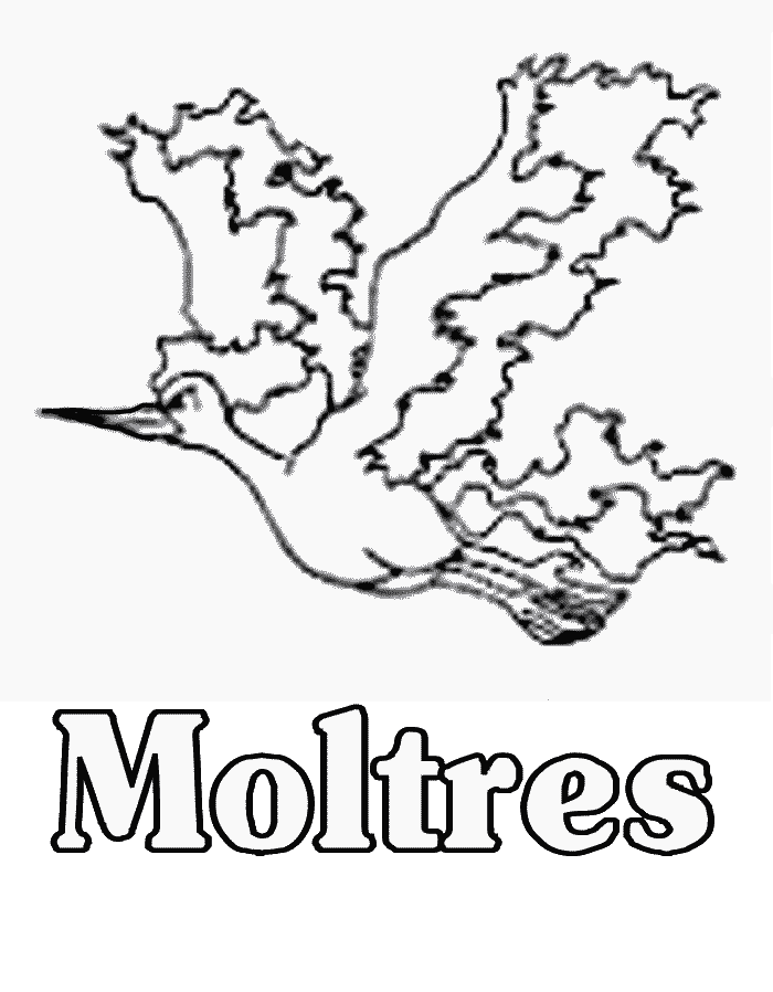 Moltres Coloring Pages