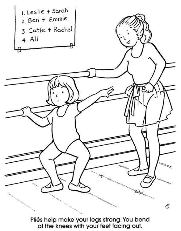 Dance Class Coloring Pages