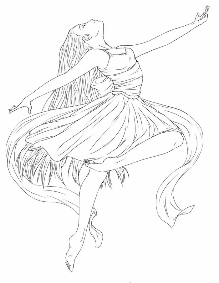 Dance Coloring Pages for Adults