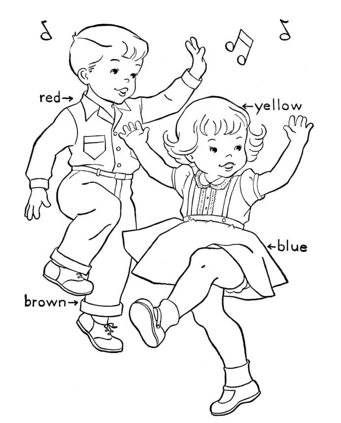 Dance Coloring Pages Free Printable