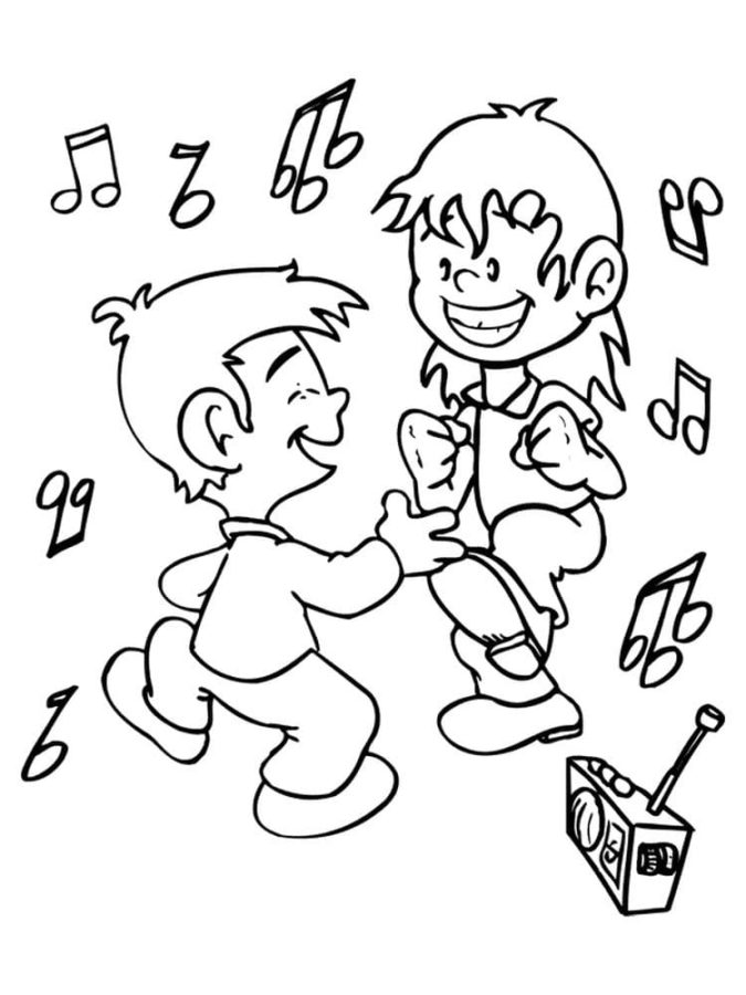 Dance Coloring Pages Printable