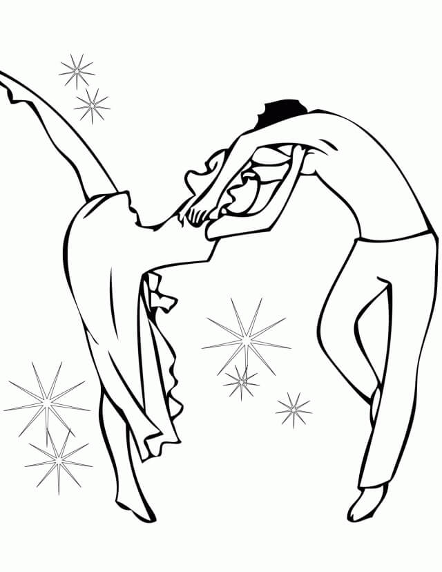 Dance Coloring Pages