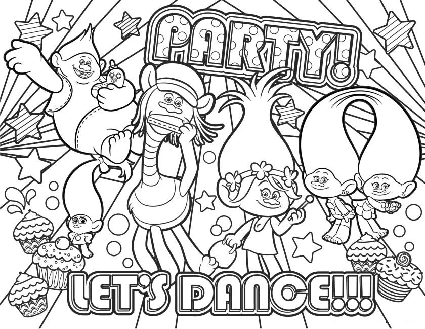 Dance Party Coloring Pages