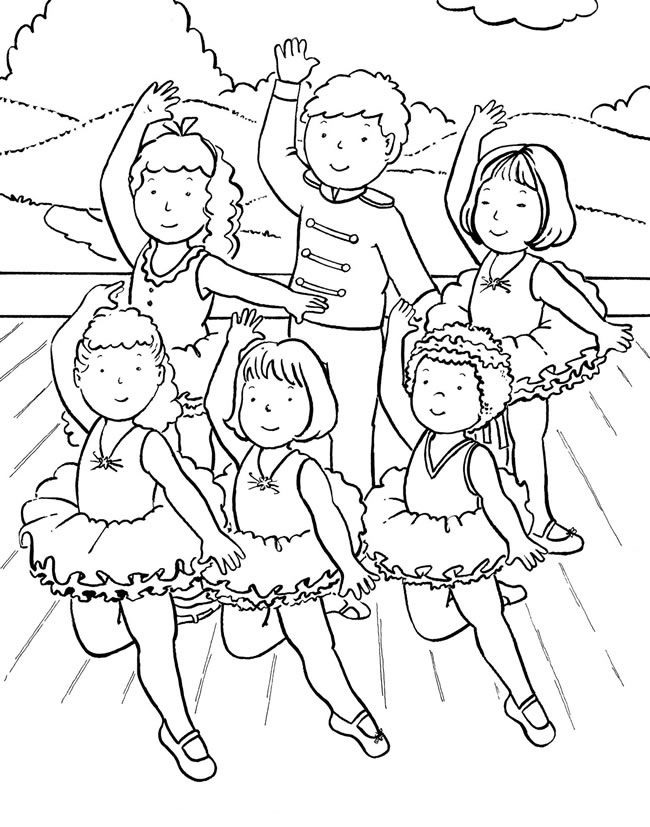 Dance Recital Coloring Pages