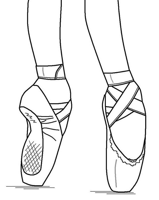 Dance Shoes Coloring Pages