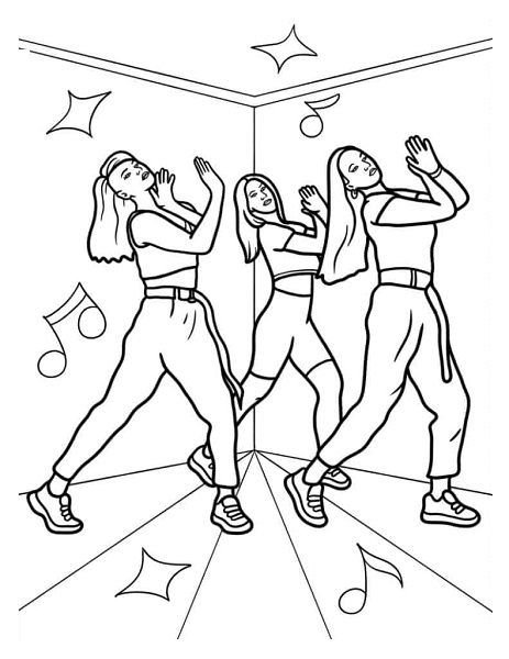 Dancing Coloring Pages Printable