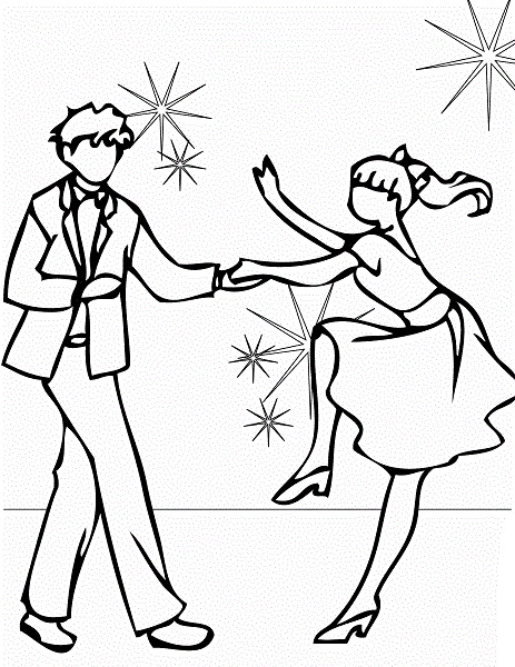 Dancing Coloring Pages