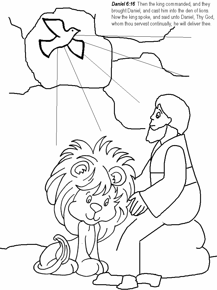 Daniel Bible Coloring Pages