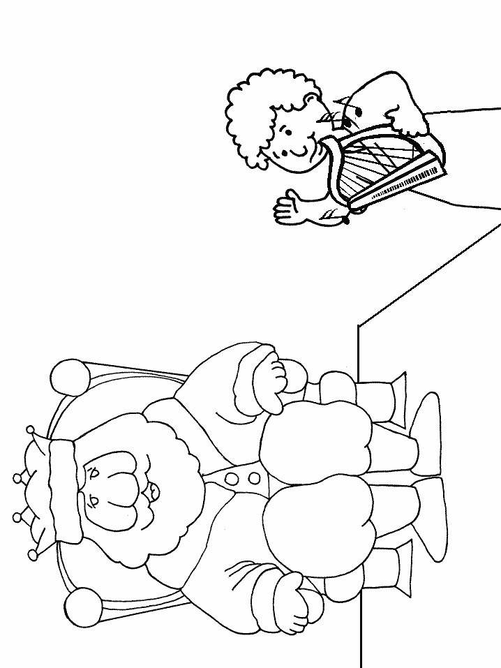 David Bible Coloring Page Printable