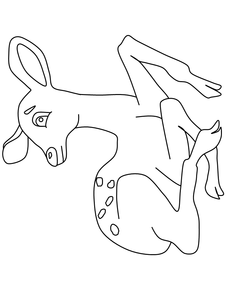Free Printable Deer Coloring Page