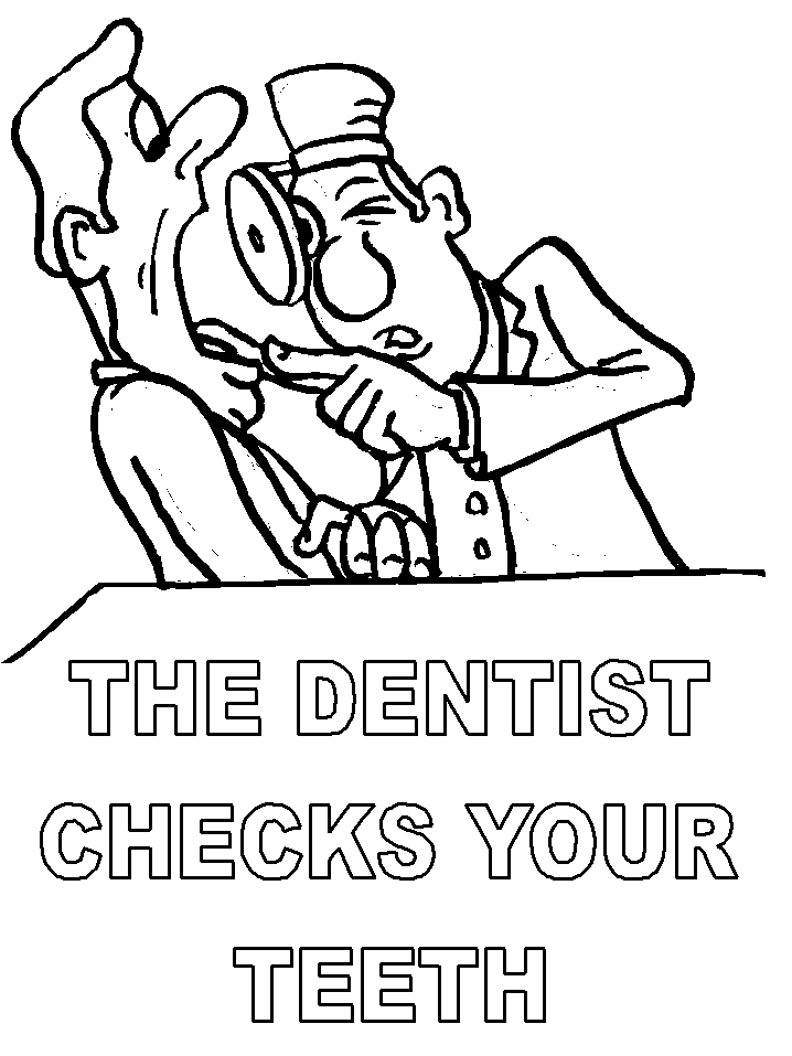 Free Dental Coloring Page