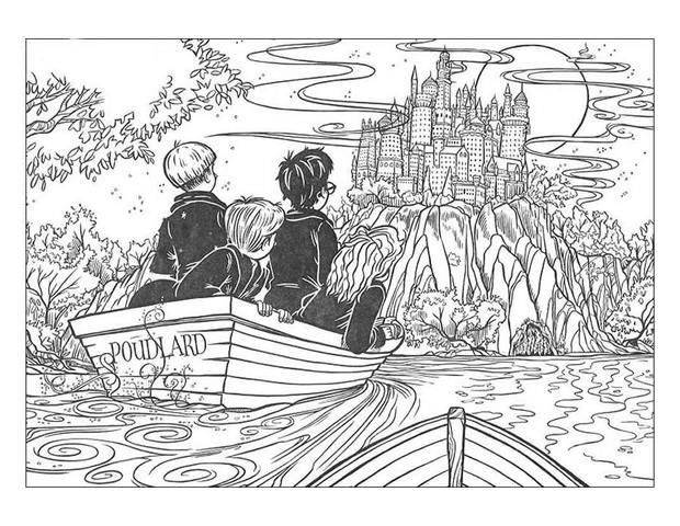 Detailed Harry Potter Coloring Pages