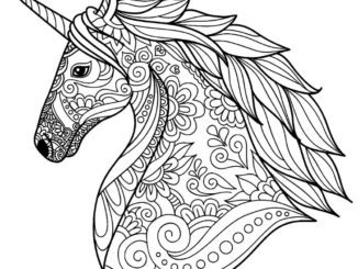 Among Us Coloring Pages Unicorn : Unicorn Coloring Pages 7 Coloring