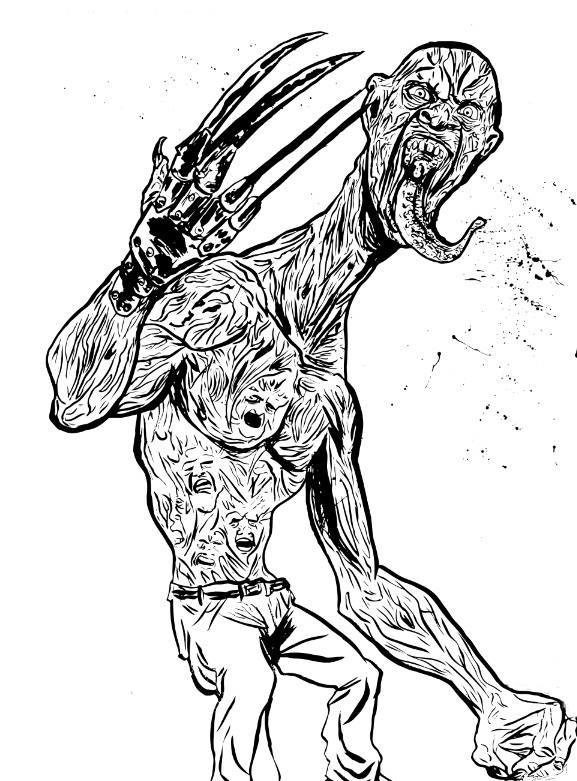 detailed zombie coloring pages for adults