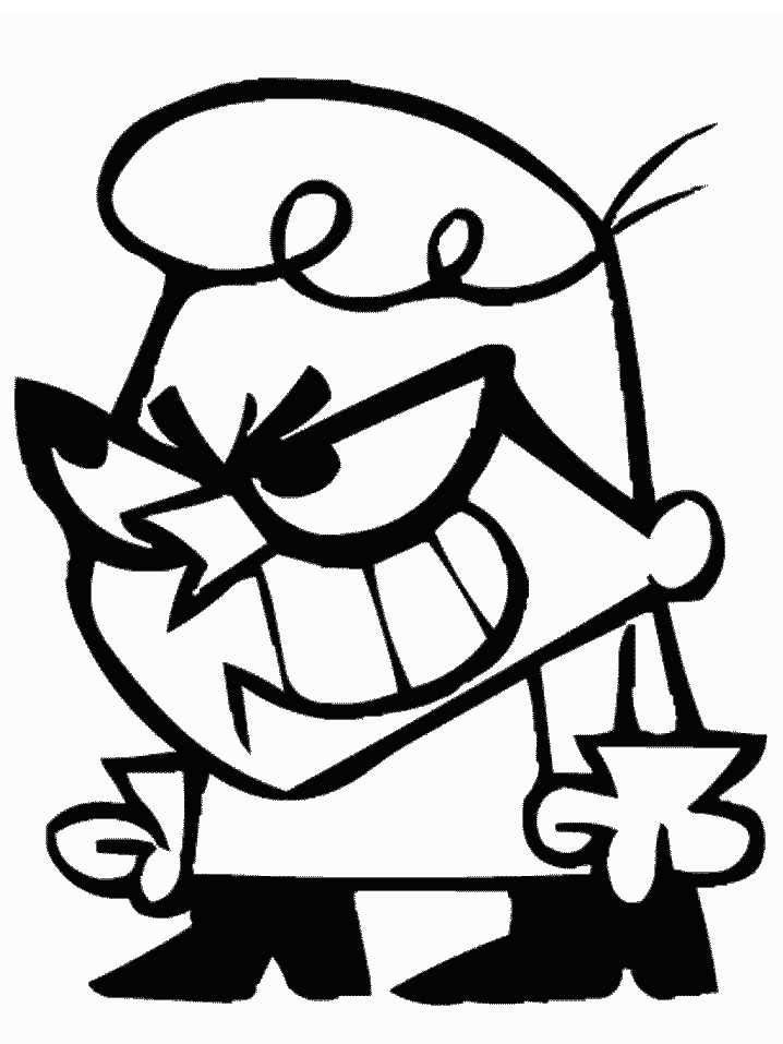 Dexter Cartoons Coloring Pages