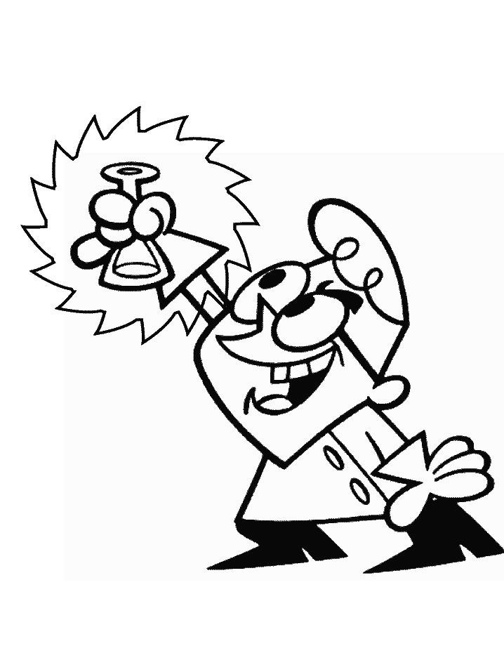 Dexter Cartoons Coloring Page For Kids