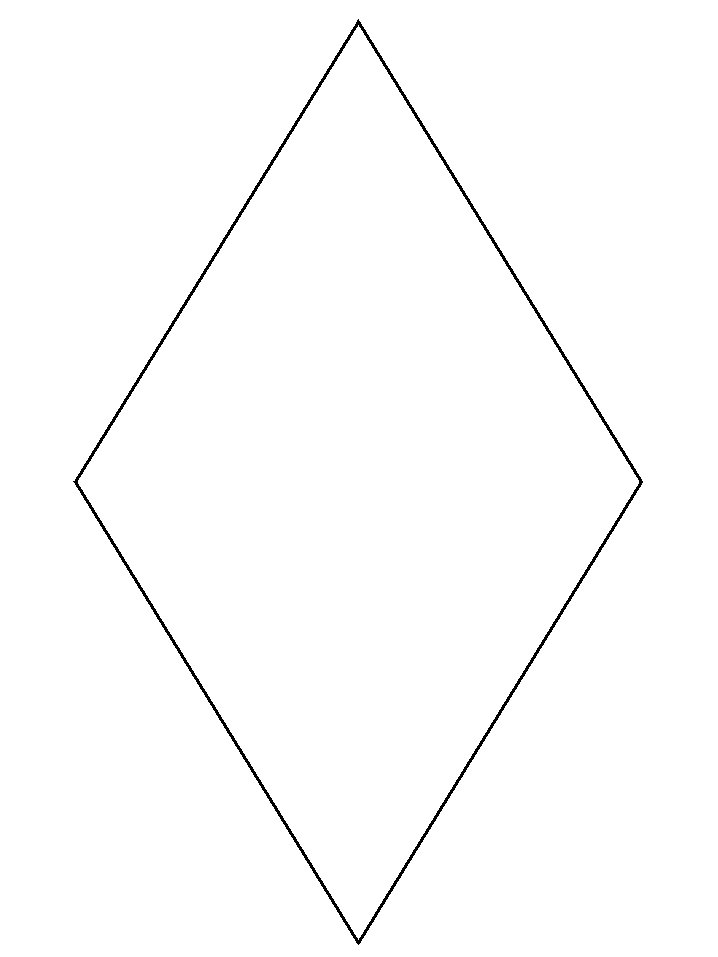 Diamond Simple-shapes Coloring Pages