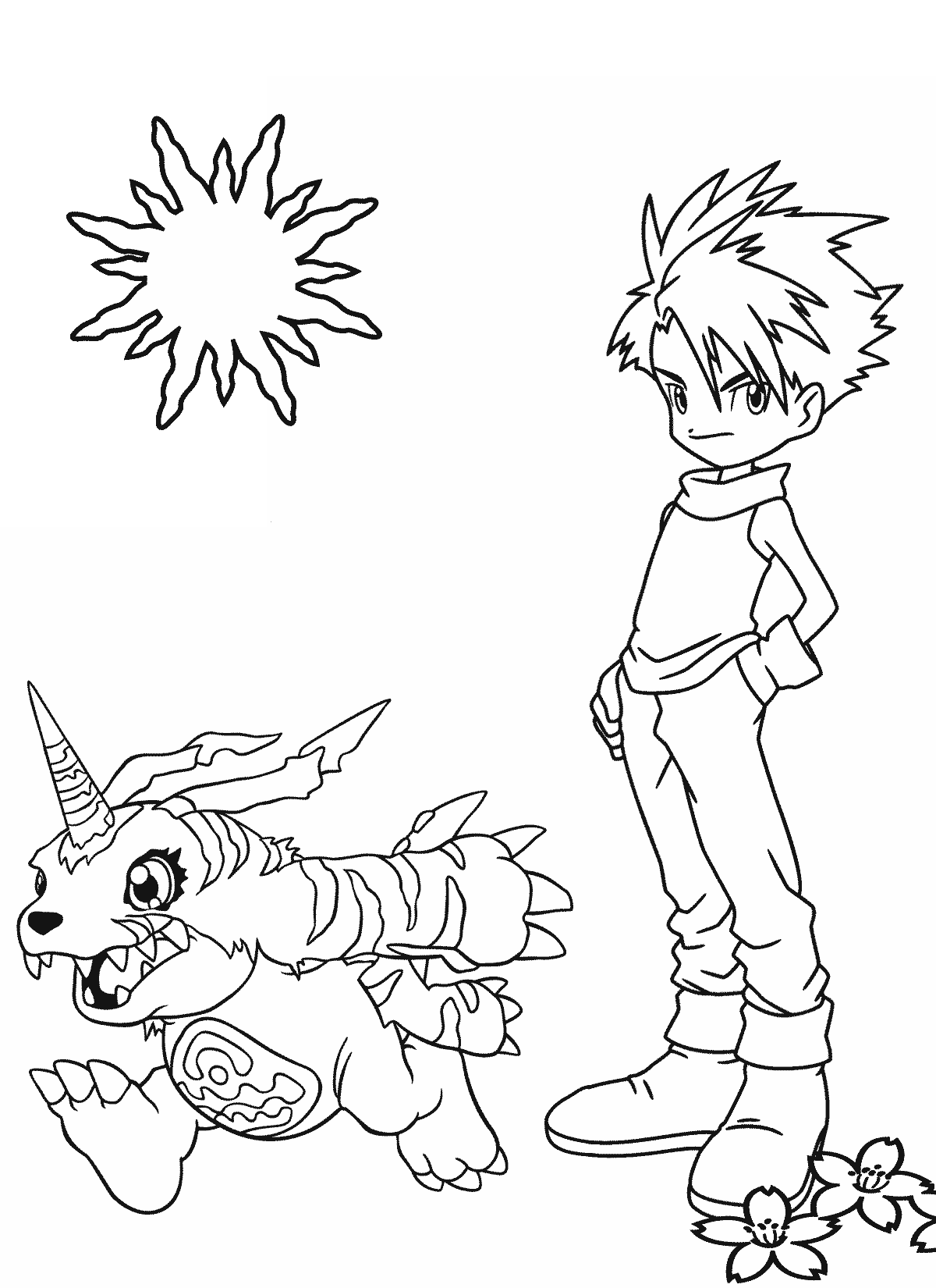 Digimon Coloring Pages For Kids