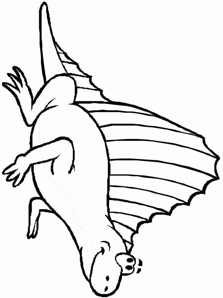 Cartoon Stegosaurus Coloring Pages