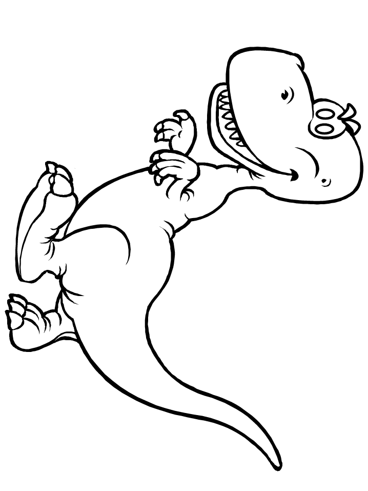 Dinosaur 6 Animals Coloring Pages