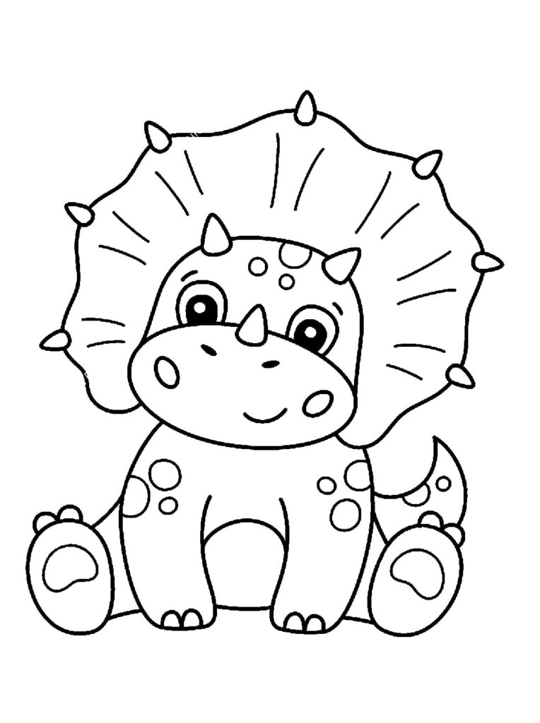 dinosaur cartoon coloring pages