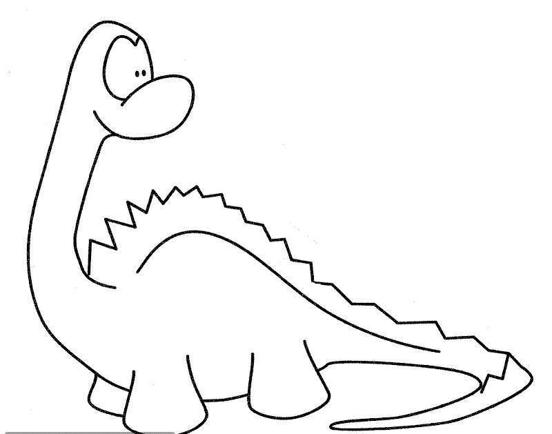 dinosaur coloring pages easy