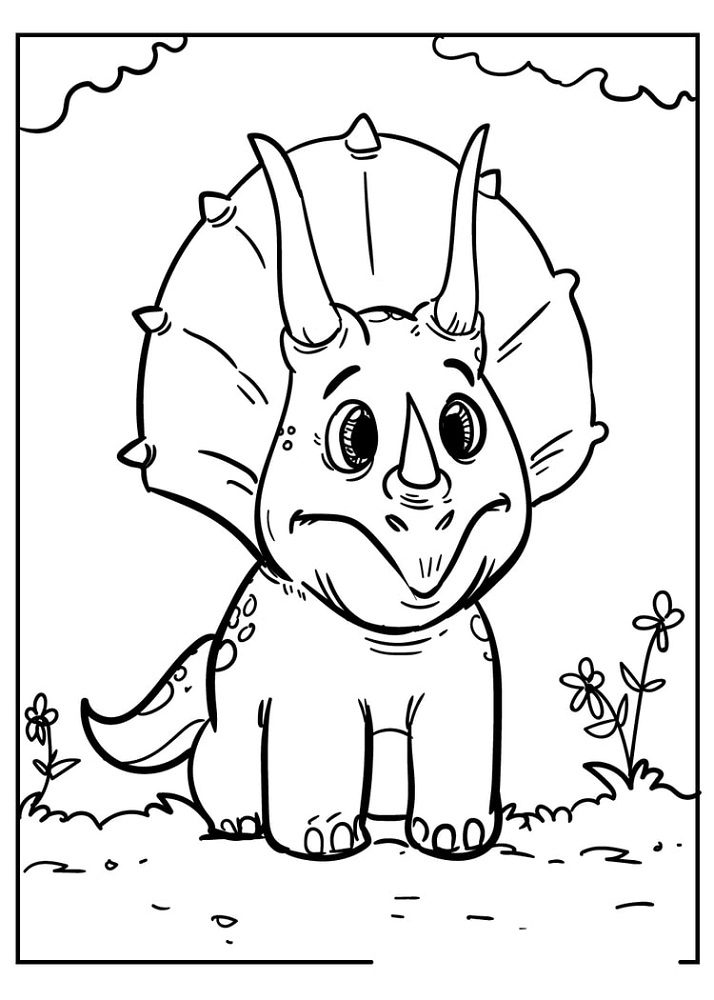 dinosaur coloring pages for kids printable