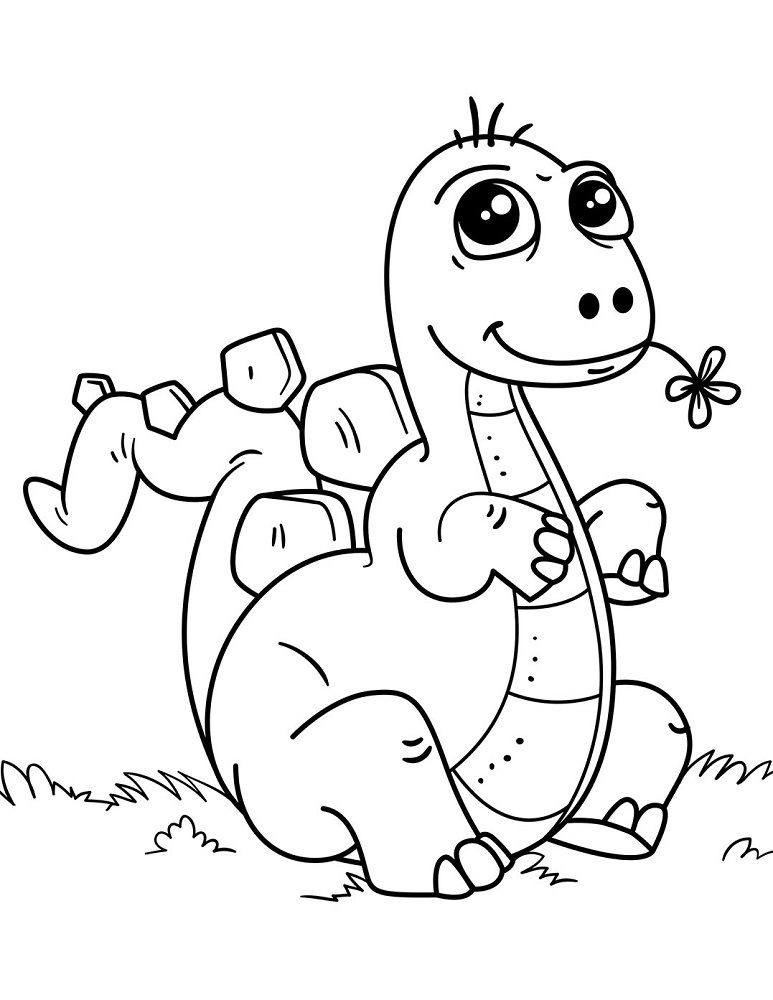 dinosaur coloring pages for toddlers