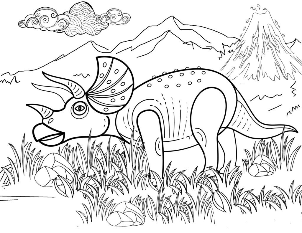 dinosaur coloring pages printable free