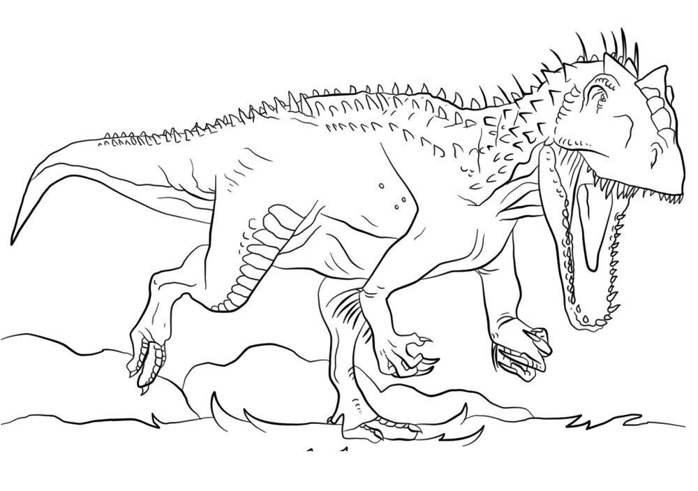 dinosaur coloring pages realistic