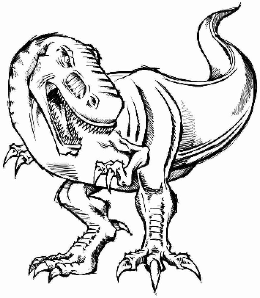 dinosaur coloring pages trex