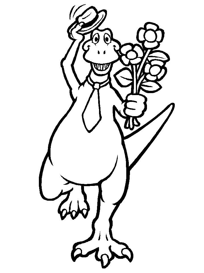 Dinosaur Dino2 Animals Coloring Pages