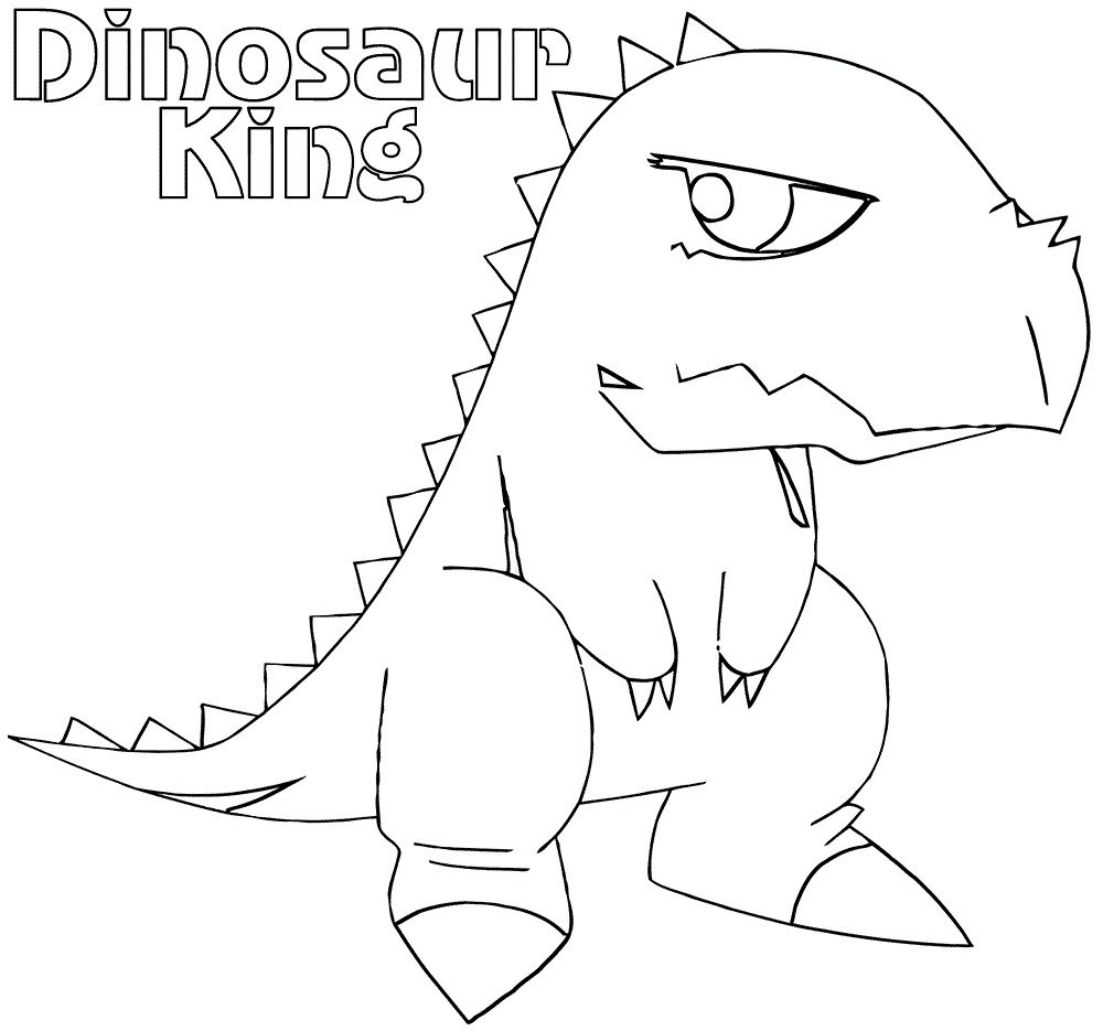 dinosaur king cards coloring pages