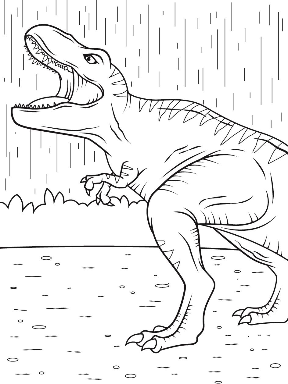dinosaur land coloring pages