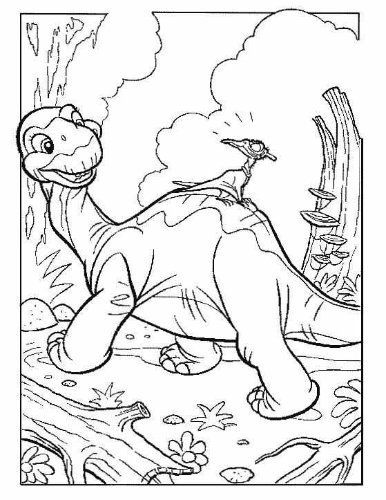 Dinosaur Littlefoot Animals Coloring Pages