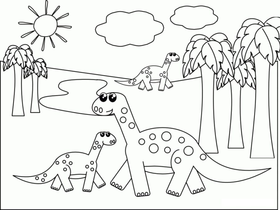 dinosaur to coloring pages