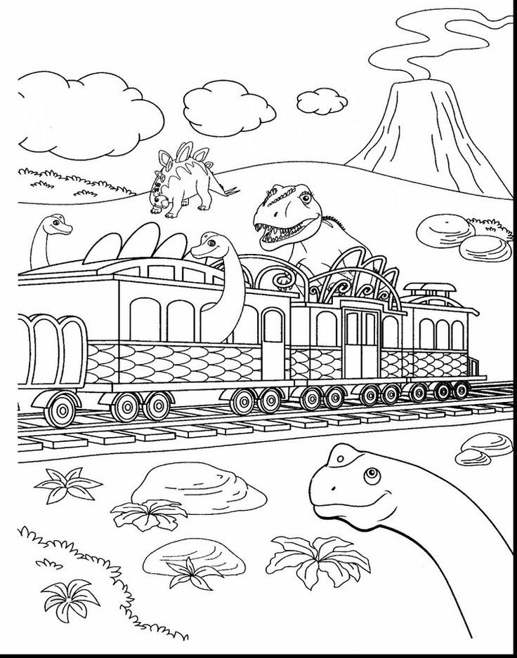 dinosaur train coloring book pages