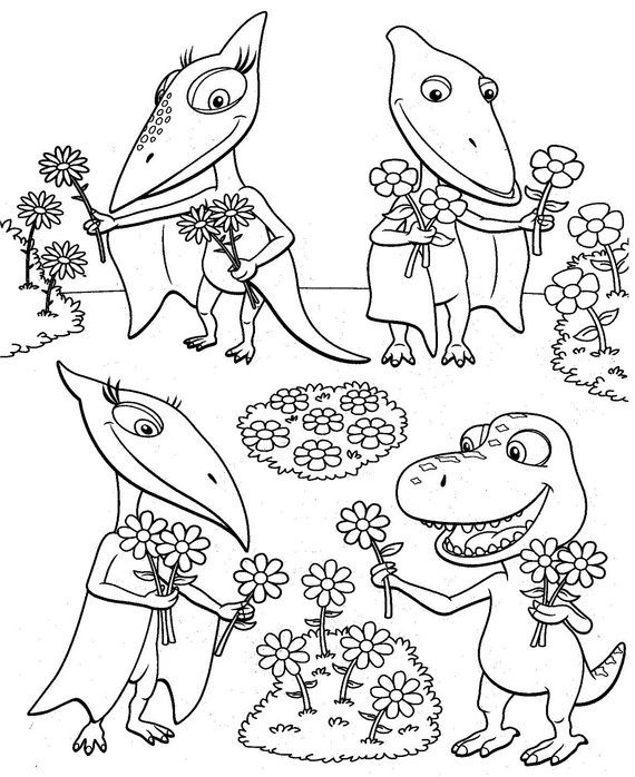 dinosaur train coloring page