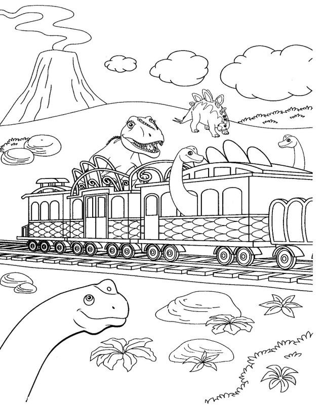 dinosaur train coloring pages
