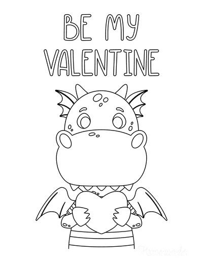 dinosaur valentines day coloring pages
