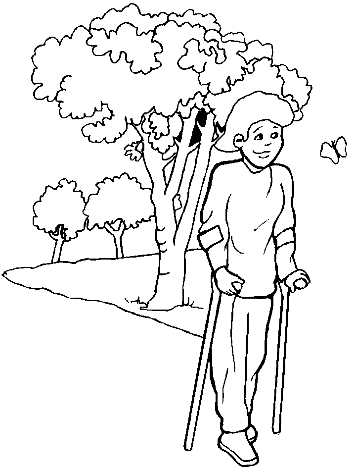 Walking with Nature Coloring Pages