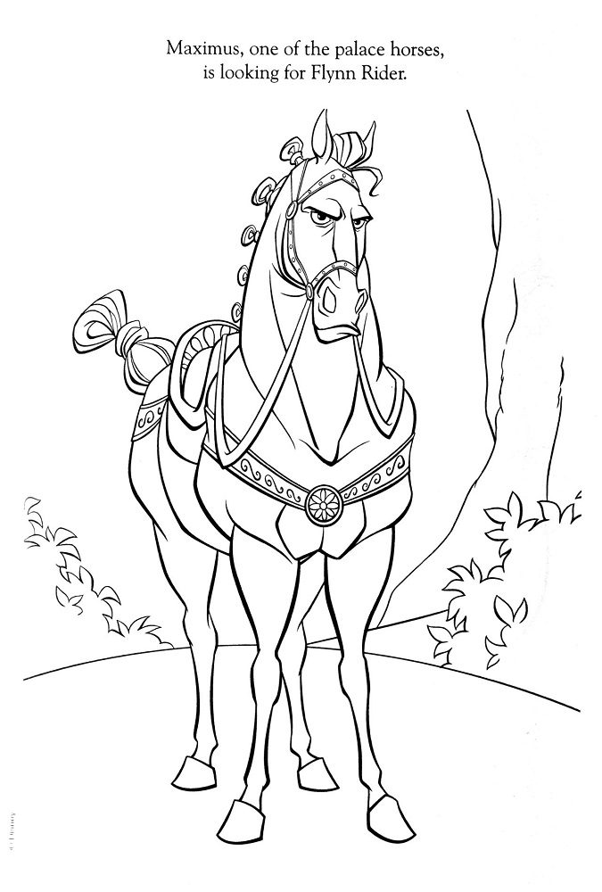 disney horse coloring pages