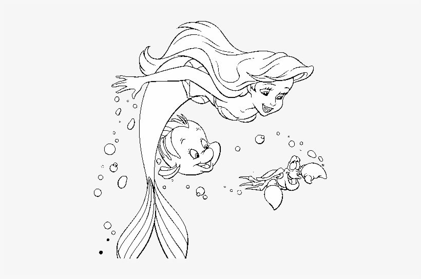 disney-winter-coloring-pages-the-little-mermaid