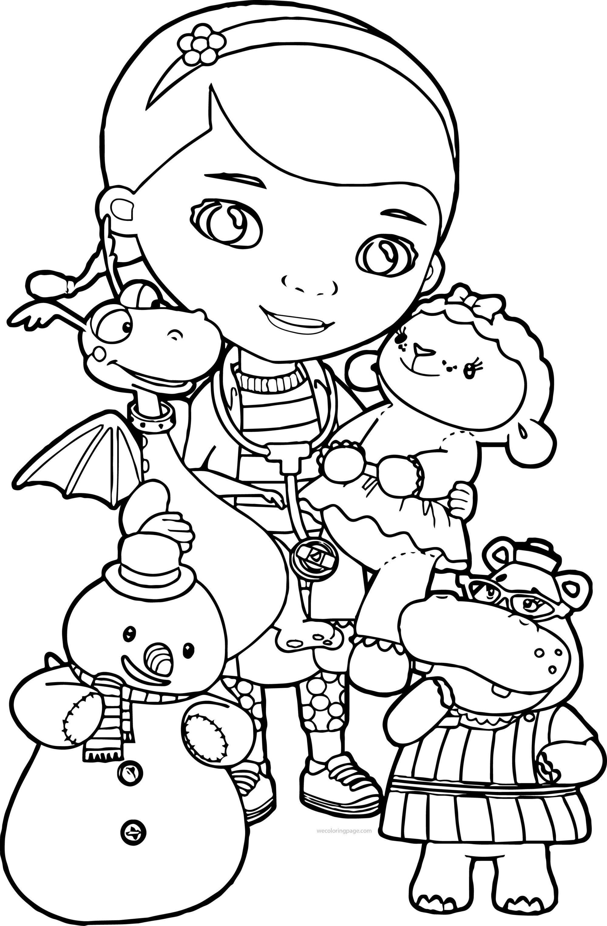 doc mcstuffins winter coloring pages